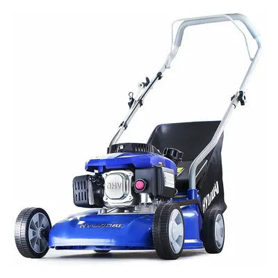 Hyundai 79cc 4-stroke Petrol Push Rotary Lawn Mower 40cm cutting width Bundled With 1/2 Ltr Oil 