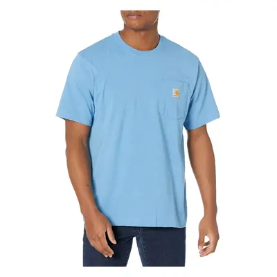 CarharttmensLoose Fit Heavyweight Short-Sleeve Pocket T-ShirtBlue Lago