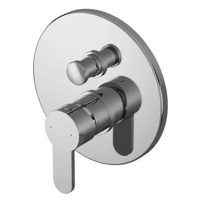 Pride Round Concealed Manual Shower Valve with Diverter (2 Outlets) - Chrome - Balterley