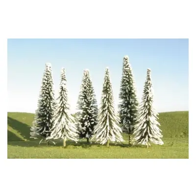 Bachmann Industries Scene Scapes Trees 4""- 6"" Pine Trees With Snow T