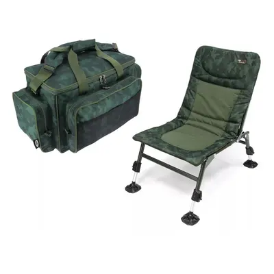 CARP FISHING Nomadic Chair with Adjustable Legs & NGT CARRYALL BAG 709C- CAMO