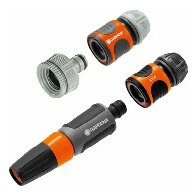 Gardena Original Basic Nozzle Set, Quick & Simple Hose Connection, Tap Fittings