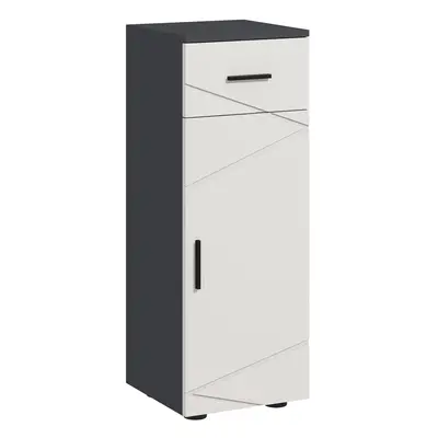 kleankin Bathroom Storage Cabinet, Slim Bathroom Cabinet with Soft Close Door