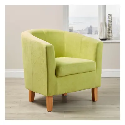 Home Source Bedford Tub Accent Chair Green Fabric