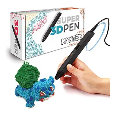 MYNT3D Super 3D Pen, 175mm ABS and PLA compatible 3D Printing Pen