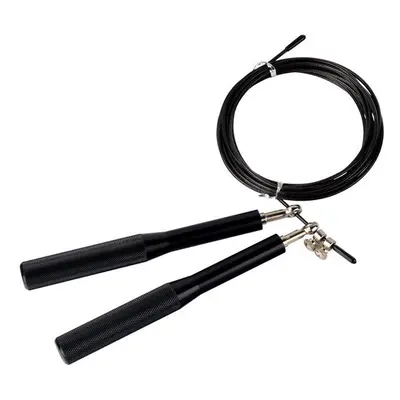 (Black) 3m Rope Jumping Adjustable Single Skip Rope Fitnesss Sport Speed Skipping Ropes Exercise