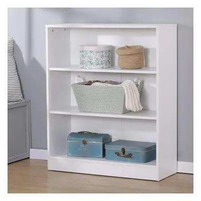 (White - Short) Bookcase Display Shelf Freestanding