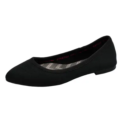 Skechers Women's Cleo Wham Black Flat 7.5 W US