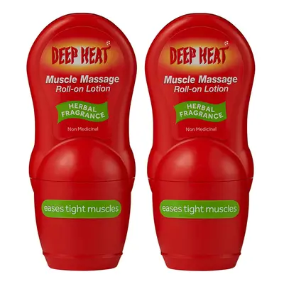 Deep Heat Muscle Massage Roll-On Lotion 50Ml (Pack of 2)