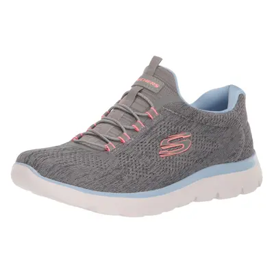 Skechers Sport Women's Women's Summits Fun Flare Sneaker GYMT=Gray Mu