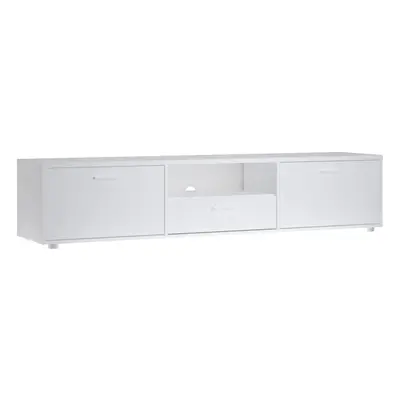 Media TV-unit with doors + drawer cm White