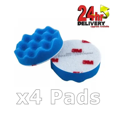 3M Prefect-It III Ultrafine SE High Gloss Blue Foam Car Polishing Pads 75mm