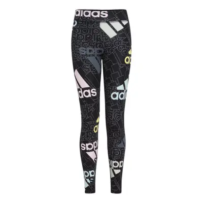 adidas Girls' Active Sports Athletic Legging Tight Black Love Multi