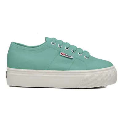 Superga LINEA UP AND DOWN TRAINER Green Water