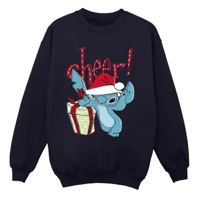 (4XL, Navy Blue) Disney Mens Lilo And Stitch Cheer Sweatshirt