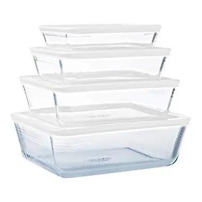 Pyrex Cook Freeze Set of Glass Dishes with Airtight Lids L L L L Special Freezing BPA Free