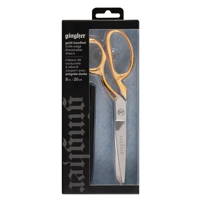 Gingher Gold Handle Knife Edge Bent Shears 8"01005292