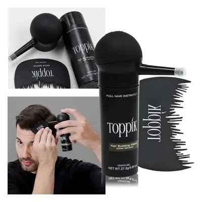 (Black) Toppik Hair Building Fibers and Spray Applicator 27.5g