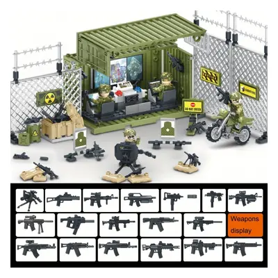 Military Figurine Soldiers Base Command Center Puzzle Building Blocks Perfect Educational Toy fo