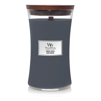 WoodWick- Indigo Suede Large Hourglass Candle (605g)