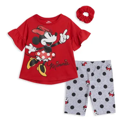 Disney Minnie Mouse Toddler Girls Piece Outfit Set: T-Shirt Shorts