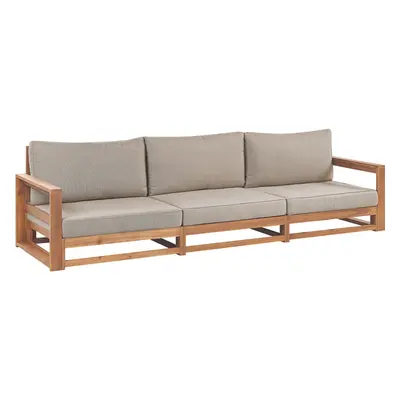 Garden Sofa Seater TIMOR Modular Certified Acacia Wood Light Brown