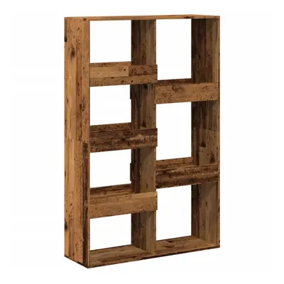 (old wood, x x 155.5 cm) vidaXL Room Divider Privacy Screen Room Partition Bookcase Engineered W