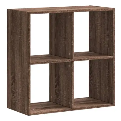 (brown oak, 68.5 x x 68.5 cm) vidaXL Bookcase Bookshelf Book Rack Storage Cabinet Engineered Woo