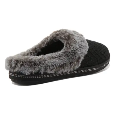 Skechers Women's Cozy Campfire-Home Essential Slipper Black