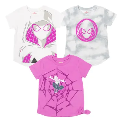 Marvel Spider-Verse Spider-Gwen Ghost Spider Toddler Girls Pack T-Sh