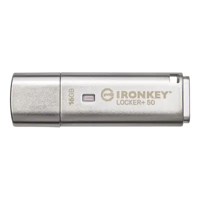 Kingston Technology IronKey Locker+ USB flash drive GB USB Type-A 3.2 Gen (3.1 Gen 1) Silver