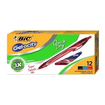 BIC RGLCG11-AST 0.7 mm Gel-ocity Quick Dry Retractable Gel Pen - Assorted Color