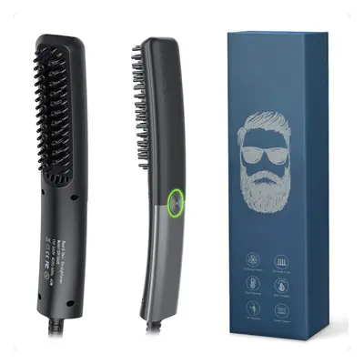 Men's multi-functional Ion Hair Beard Straightening brush Heated Beard brush Men's electric hair