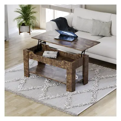 (Dark Wood) Vida Designs Home Living Room Lift Up Coffee Table