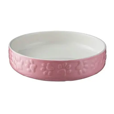 Mason Cash Cat Bowls Bright Coloured Cat Saucer Heavyweight, cm Diameter, Pink