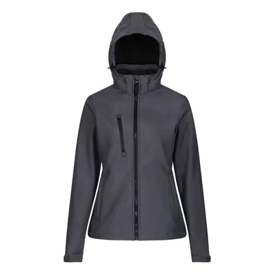 (10 UK, Seal Grey/Black) Regatta Womens/Ladies Venturer Layer Membrane Soft Shell Jacket