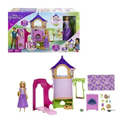 Toys, Rapunzel Posable Doll and Tower Playset with Play, Play Areas and Accessories, Inspired by