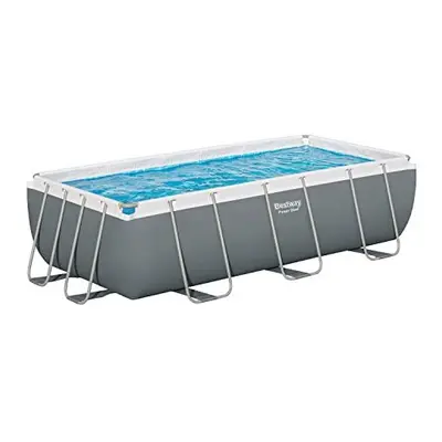 Bestway Power Steel Swimming Pool Complete Set | Above Ground Rectangle Paddling Pool, 13'3"