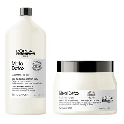 L'Oreal Serie Expert Metal Detox - Shampoo 1500ml - Mask 500ml