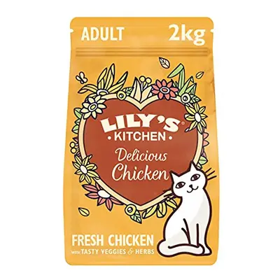 Lily's Kitchen Natural Adult Dry Cat Food Chicken Casserole Grain-Free Recipe 2kg