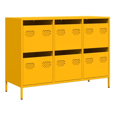 (yellow, 101.5 x x 73.5 cm) vidaXL Sideboard Cabinet Storage Cupboard Highboard Cold-rolled Stee