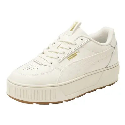 PUMA Womens Karmen Rebelle Sneaker Warm White-Team gold