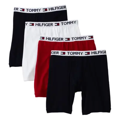 Tommy Hilfiger Mens Pack Boxer Brief RedNavyWhite Medium