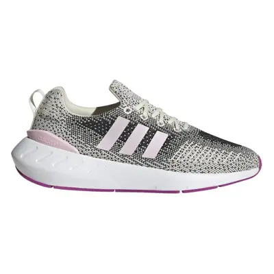 adidas Women's Swift Run Sneaker Cream White/Clear Pink/Vivid Pink