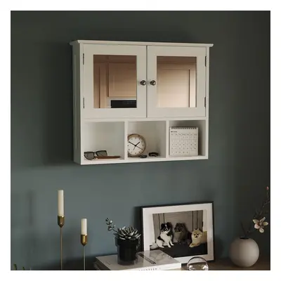 Priano Door Wall Cabinet Shelves Mirror Doors