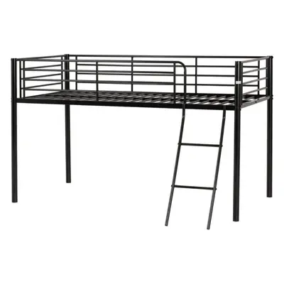 Kora Mid Sleeper Metal Bed Frame in Black Finish fits 3ft Single Mattress