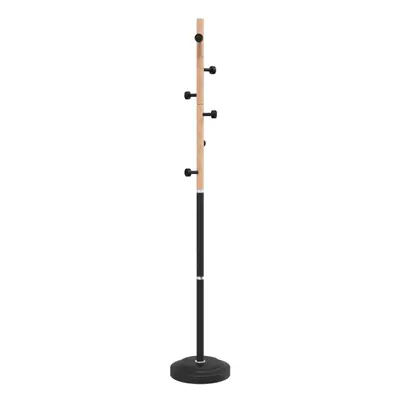 vidaXL Coat Stand Coat Rack Clothes Stand Coat Hanger Black Powder-coated Iron