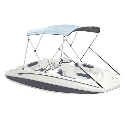 (79''-90'') Bow Bimini Top Replacement Canvas Cover W/Boot Cover Frame UV Resistant