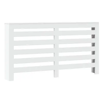 vidaXL Radiator Cover Heater Cover Slats Radiator Shelf White Engineered Wood