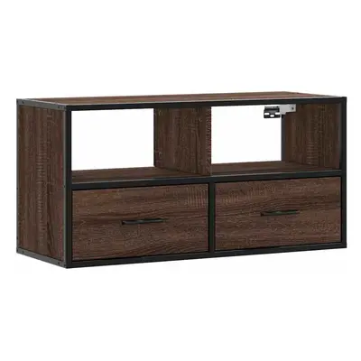 (brown oak, x x 39.5 cm) vidaXL TV Cabinet TV Stand Media Cabinet TV Unit Engineered Wood and Me